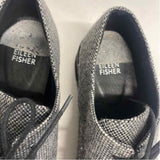 Eileen Fisher Size 7.5 Women's Gray Tweed Lace Up Shoes