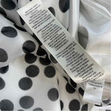 White House Black Market Size 8-M Women's White-Black Polka Dot Halter Dress