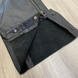 Harley Davidson Black Leather Solid Chaps Womens