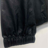 Nike Size M Women's Black Textured Windbreaker Activewear Top