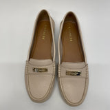 Coach Size 10 Women's Cream Pebbled Slip On Shoes