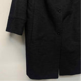 Talbots Women's Size 16-XL Black Solid Button Up Coat