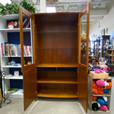 Skovby Danish Mid Century Modern Solid Brown Teak Cabinet