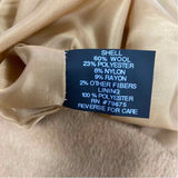 Michael Michael Kors Women's Size L Beige Solid Overcoat Coat