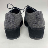 Eileen Fisher Size 7.5 Women's Gray Tweed Lace Up Shoes