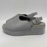 Camper Size 38-7.5 Women's Light Gray Solid Slingback Sandals