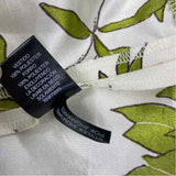 Jessica Howard Size 12-L Women's White-Green Floral Fit And Flare Dress