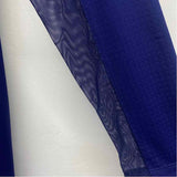 IBKUL Size L Women's Blue Solid Long Sleeve Dress