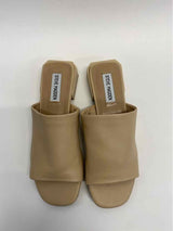 Steve Madden Size 7 Women's Beige Solid Slide Sandals