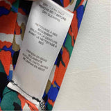Michael Michael Kors Size 10-M Women's Blue-Multi Pattern Maxi Dress
