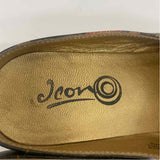 Icon Size 6.5 Women's Black-Multi Print Mule Shoes