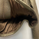 Elie Tahari Women's Size M Copper Shimmer Moto Jacket