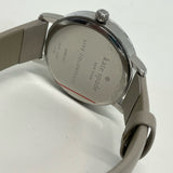 Kate Spade Solid Taupe Leather Watchband Round Watch