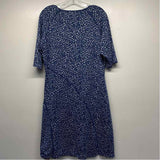 Title Nine Size Xl Women's Navy-White Pattern T-Shirt Dress