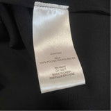 Tibi Size 10-M Women's Soft Drape Solid Black Button Up Blouse