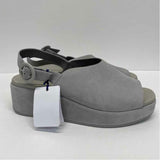Camper Size 38-7.5 Women's Light Gray Solid Slingback Sandals
