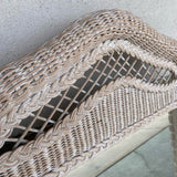 Lexington Henry Link White Washed Wicker- Rattan Mirror