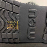 Mou Size 38-7.5 Women's Black Crochet Platform Booties