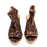 Kelsi Dagger Women's Size 6.5 Brown-Tan Animal Print Pep Toe Shoes
