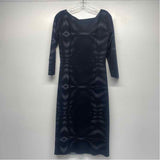 Chiara Boni La Petite Robe Size 46- L Women's Black-Gray Pattern Sheath Dress