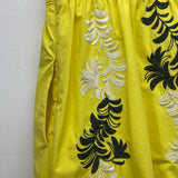 Moulinette Soeurs Size 4 Women's Yellow Embroidered Fit And Flare Dress