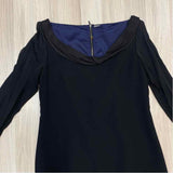 Elie Tahari Size 12-L Women's Black Solid Sheath Dress
