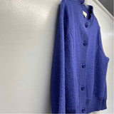 Appleseed's Women's Size L Blue Solid Button Up Jacket