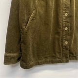 Marine Layer Women's Size L Green Solid Button Up Jacket