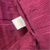 Ming Wang Size 2x Women's Magenta Pattern Open Front Sweater