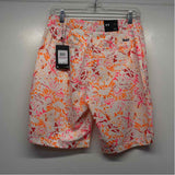 Under Armour Size 6 Women's White-Multicolor Pattern Bermuda Shorts
