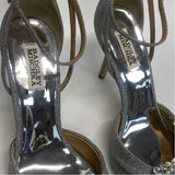 Badgley Mischka Size 10 Women's Silver Shimmer High Heel Shoes