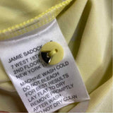Jamie Sadock Size M Women's Yellow-Green Polka Dot Short Sleeve Activewear Top