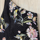 Maeve-Anthropologie Size 6-S Women's Black-Multi Floral Shift Dress