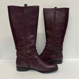 Naturalizer Size 9.5 Women's Burgundy Solid Riding Boots