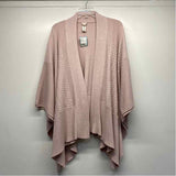 Lululemon Size One Fits All Women's Pink Solid Open Front Poncho-Cape