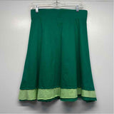 Desigual Size M-8 Women's Green-Multi Patchwork A Line Skirt