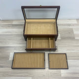 Box Multi-tier fountain pen display case