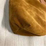 Parker Thatcher Small Charlie Caramel Suede Solid Satchel Handbag