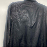 Nike Size M Women's Black Textured Windbreaker Activewear Top