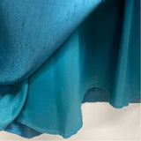 Alex Marie Size 12-L Women's Teal Solid Fit And Flare Dress