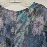 Ignite Evenings Size 12-L Women's Lilac-Multi Shimmer Fit And Flare Dress
