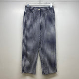 Lauren Ralph Lauren Size 4 Women's Navy-White Plaid Trouser Capri