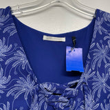 Lpb Woman Size S Women's Blue-White Pattern Shift Dress