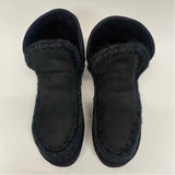 Mou Size 38-7.5 Women's Black Crochet Platform Booties