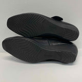 Munro Size 7 Women's Black Solid Mary Jane 2" Wedge Heels