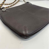 Brighton Brown Leather Pebbled Crossbody Handbag