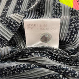 Jamie Sadock Size M Women's Peach-Multi Patchwork Zip Mock Neck Short Sleeve Top