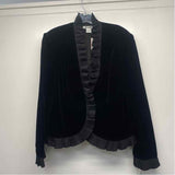 Nygard Women's Size 16-XXL Black Solid Open Front Jacket