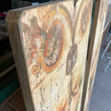 Creative Co-op Yellow-Multicolor Vertical Wood Panel