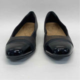 Clarks Artisan Size 10 Women's Black-Bronze Color Block Flats Shoes